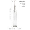 Darware Coffee Syrup Pump Bottles, 3pc Set; Glass Pump Dispensers w/ Labels for Coffee Bar - 3 of 4