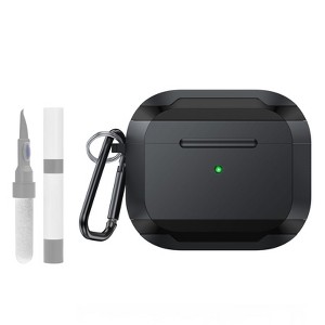 HTUTWOO AirPods 4 Protective Case, Aluminum Shockproof Covers with Keychain and Cleaning Kit , Comprehensive Protection - 1 of 4