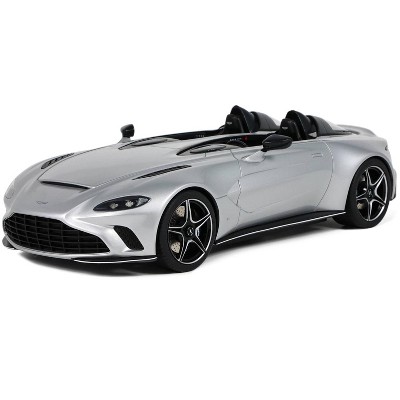 2020 Aston Martin V12 Speedster Silver Metallic 1/18 Model Car by GT Spirit