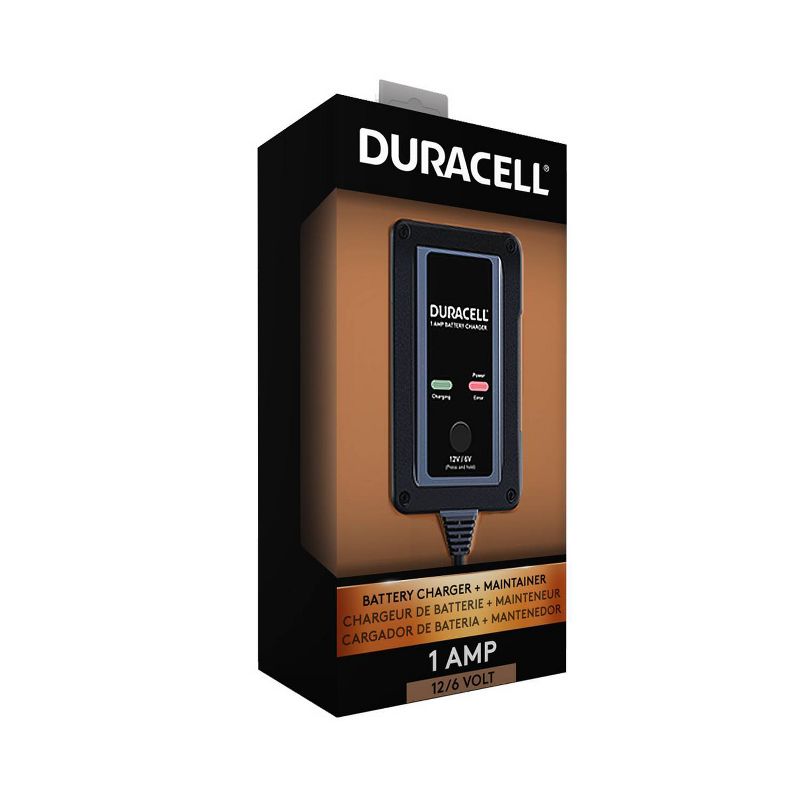 Duracell 1 Amp Battery Charger Maintainer and Gel Batteries, 4 of 5