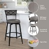 Hillsdale Furniture Dunlap Metal Counter Height Barstool Black: Swivel, Faux Leather, 250lb Capacity - 2 of 4