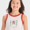 Girls' Guns N' Roses Graphic Tank Top - White - 2 of 4