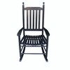 wooden porch rocker chair BLACK, without mat - 3 of 4