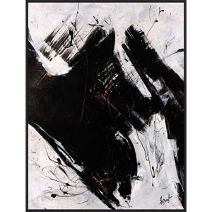 Amanti Art 32" x 42" Staccato I by Farrell Douglass Framed Canvas Wall Art Print : Modern Abstract Art - 1 of 4