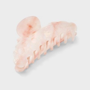Marble Hair Claw Clip - A New Day™ Pink/Ivory - 1 of 2