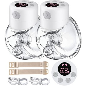 CARER SPARKS Mom Wearable Breast Pump, S12 Dual Hands-Free Breast Pump, LCD Display,2 Modes and 9 Levels Electric Breast Pump Portable - 1 of 4
