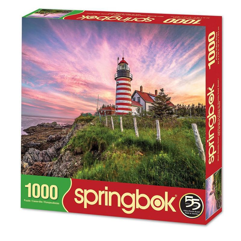 Springbok West Quoddy Head Lighthouse Puzzle 1000pc, 3 of 5