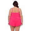 Aqua Green, Women's Keyhole Blouson Romper - 3 of 3