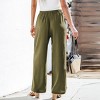 Women's Chic Olive Green Wide-Leg Pants for Effortless Style - Cupshe - 4 of 4