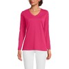 Lands' End Women's Relaxed Supima Cotton Long Sleeve V-Neck T-Shirt - image 3 of 3