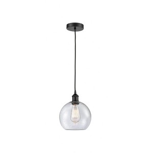 Athens - 1 Light Cord Hung Mini Pendant In Industrial Style-10.75 Inches Tall and 8 Inches Wide - 1 of 1