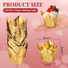 Unique Bargains Disposable Greaseproof Aluminum Foil Tulip Baking Cups 3.1 Inch 100 Pcs - 2 of 4