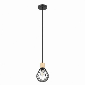 Eglo Lighting Palmorla 1 - Light Pendant in  Black - 1 of 3