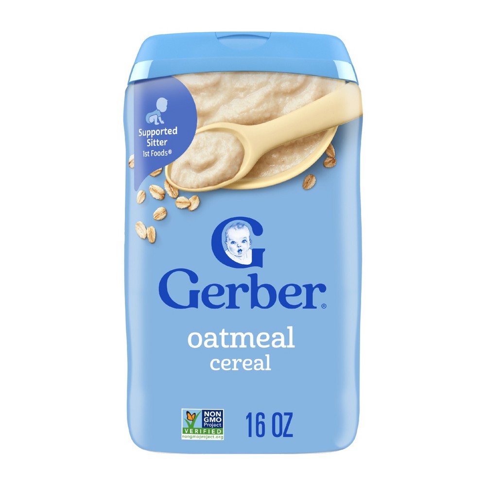 UPC 015000070519 product image for Gerber Baby Food Stage 1 Single Grain Oatmeal Baby Cereal - 16oz | upcitemdb.com