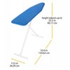 Whitmor T Leg Ironing Board White: Full Size, Portable, Standard Household Ironing Board, 53" x 13.5" - 3 of 3