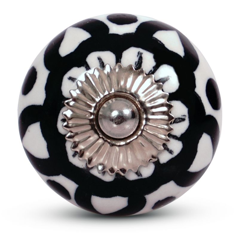 Mela Artisans Mela Artisans 12-Pack Ceramic Knobs for Dresser Drawers- Decorative Cabinet Handles, 1 of 5