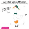Big Dot of Happiness Christmas Silly Goose Garland Banner, Winter Holiday Party Decorations Backdrop, 30 Feet of Cord, 15 Paper Shapes Double-Sided - 4 of 4