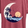 Women's - Instant Message - Moon Beach Scene Short Sleeve Graphic T-Shirt - 2 of 4