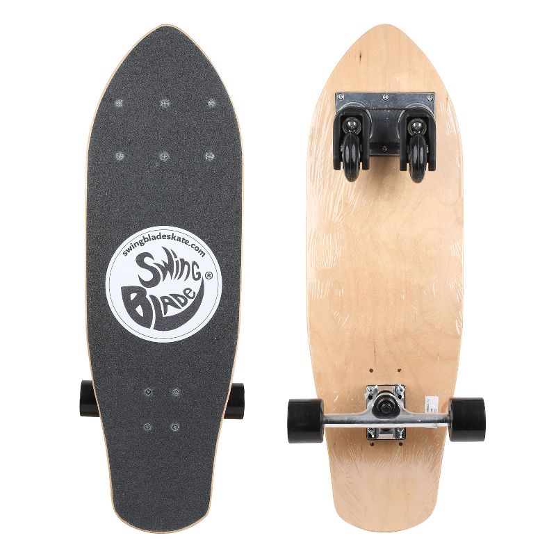 Swing Blade 31" - Cruiser Board Caster Board 7 Ply Maple Wood with ABEC-7 Bearings and Aluminum Trucks, 1 of 7