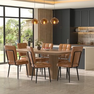 Dining Chairs Set of 2/4/6/8, Upholstered Kitchen Chairs with Thick Cushion for Dining Room - 1 of 4
