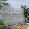 Lirago Metal Outdoor Privacy Screen Freestanding Patio Decorative Screens - 72"x47", White - 4 of 4