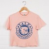 Yale University Bulldog Circle - Women's Boxy Crop Top Graphic T-Shirt - 3 of 4