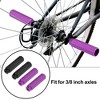 Unique Bargains Universal Aluminum Alloy BMX MTB Bike Bicycle Axle Rear Foot Pegs Footrests Fit 3/8" 2 Pairs - 2 of 4