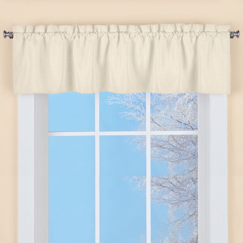 Collections Etc Solid Textured Swag Window Valance with Rod Pocket Top for Easy Hanging - Classic Home Decor for Any Room, 2 of 5
