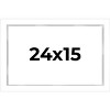 PosterPalooza | Modern Shadow Box 1" Depth White Picture Frame - UV Acrylic, Backing Board, Hanging Hardware - 2 of 4