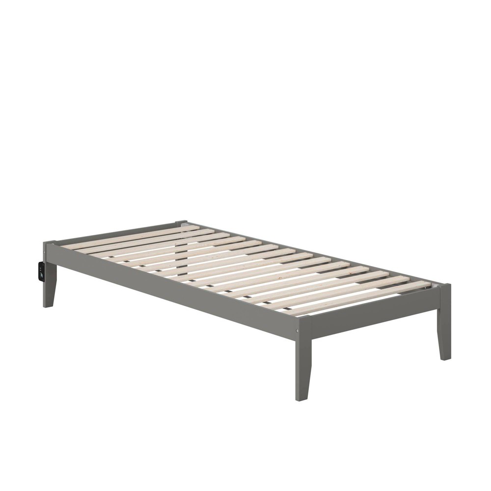 Photos - Bed Frame AFI Twin XL Colorado Bed with USB Turbo Charger Gray  