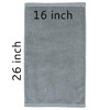 TowelSoft Premium 100% Cotton Terry Velour Hand Face Sports Gym Towel 16 inch x 26 inch - 2 of 3