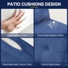 Buenhomino Outdoor Seat Cushion Set 25 x 22 x 4 Inch,Waterproof & Fade Resistant Outdoor Chair Cushions,Deep Seat Cushion with Removable Cover - 4 of 4