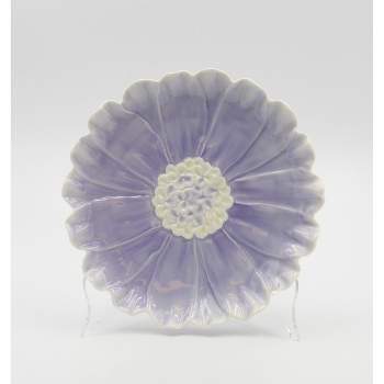 Kevins Gift Shoppe Ceramic Dahlia Flower Plates - Set Of 2