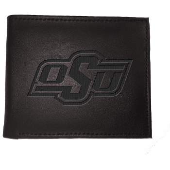 Evergreen NCAA Oklahoma State Cowboys Black Leather Bifold Wallet Officially Licensed with Gift Box