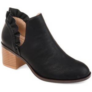 Journee Collection Womens Lennie Slip On Stacked Heel Booties - 1 of 4