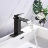 LunaLulinlk Waterfall Spout Bathroom Faucet,Single Handle Bathroom Vanity Sink Faucet - 2 of 4