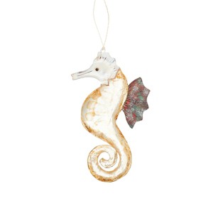 Gallerie II Sandy Bottom Seahorse Christmas Xmas Ornament - 1 of 2