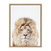 18" x 24" Sylvie Lion Stare Portrait Framed Canvas by Amy Peterson - Kate & Laurel All Things Decor - 2 of 4