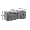 Fabric Upholstered Storage Ottoman with Safe Hinge, Bedroom and Living Room End Bench, Padded Entryway Footrest - 4 of 4