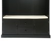 CAVINAS Hall Tree with 3 Hooks Modern Coat Rack with Storage Bench and Open Shelves for Entryway, Hallway - 3 of 4
