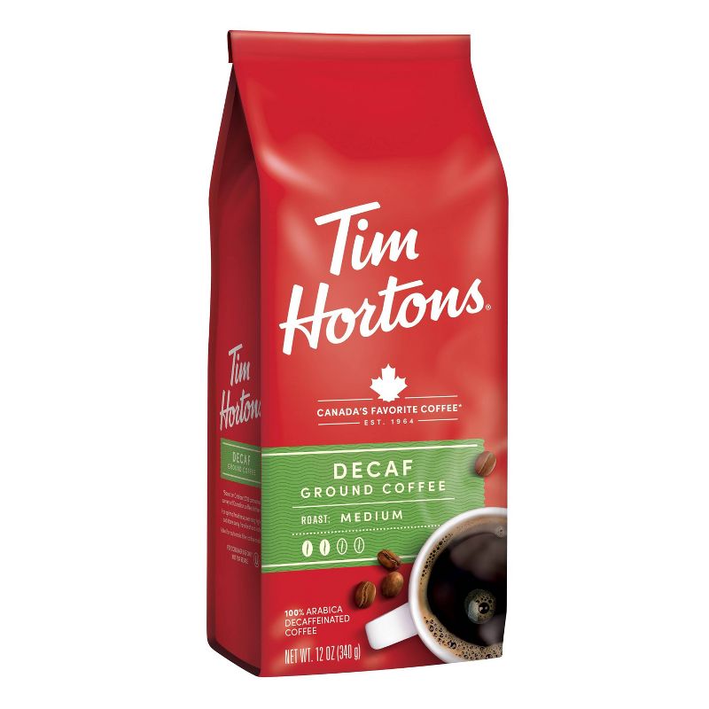 Tim Hortons Medium Roast Ground Coffee - Decaf - 12oz, 3 of 9