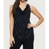 Women's Shimmer Racerback Cowl Top - LAST TANGO - 2 of 4