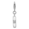Black Bow Jewelry Sterling Silver January CZ Birthstone 13mm Star Clip-on Charm - 2 of 4