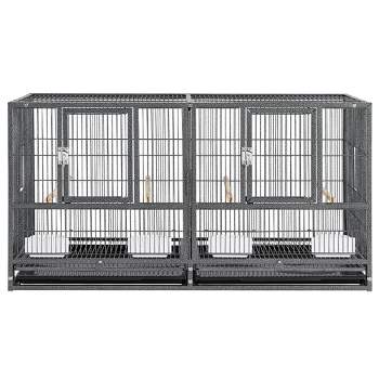 Yaheetech Stackable Wide Bird Cage for Small Birds Lovebirds Finch Canaries Parakeets Cockatiels