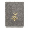 Linum Home Textiles 100% Turkish Cotton MONICA Gold Thread 3PC Embellished Towel Set - 4 of 4