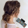 Unique Bargains Women's Fashion Moon Sun Hair Clips 3.94"x1.97"x1.77" Black Blue - 2 of 3