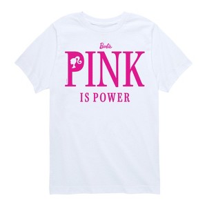 Boys' - Barbie - Pink Is Power Short Sleeve Graphic T-Shirt - 1 of 4