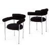 XIYUYEU Dining Chairs Set of 2, Upholstered Armchair with Metal Legs for Kitchen,Living Room,Office,Bedroom - 2 of 4