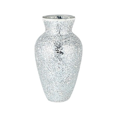 Ruso Weights Handcrafted Cracked Glass Decorative Vase