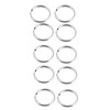 Unique Bargains Universal Split Key Rings Keychain Holders Silver Tone 16mm Outside Dia 22 Pcs - 3 of 4